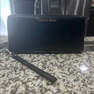 Michael Kors Black Wristlet Wallet